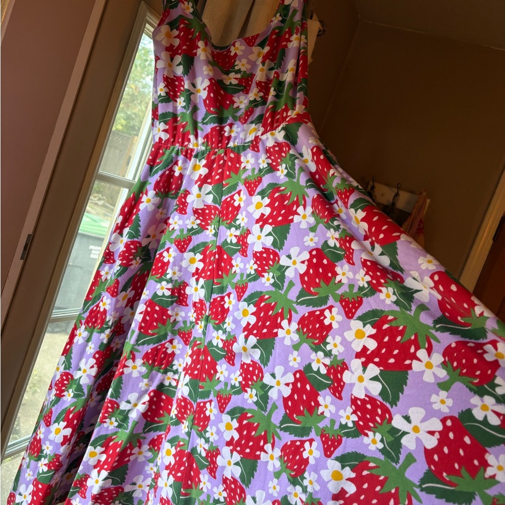 Nooworks Strawberry and Floral Maxi Dress